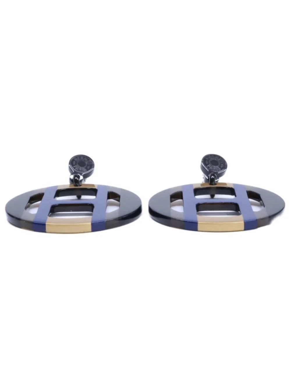 Hermes Equipe Earring Navy